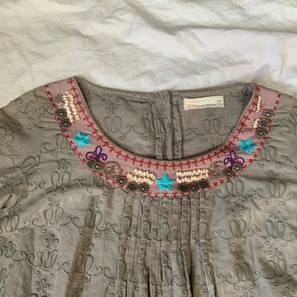 Embroidered and Embellished Tunic Blouse by Odd Molly size small - Picture 9 of 15